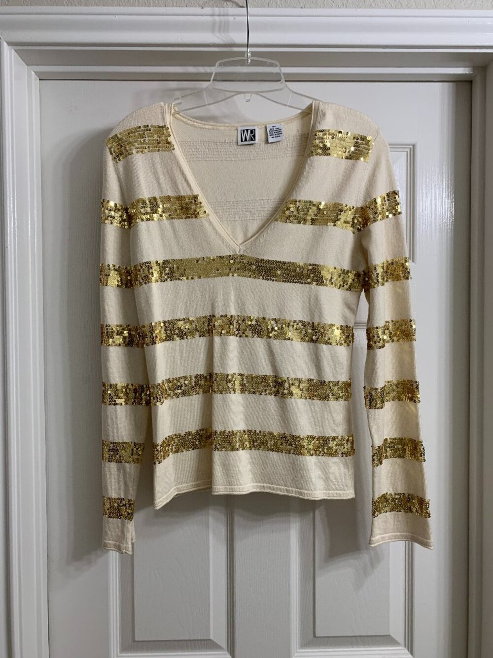 WR Brand Women's Ivory Colored Sweater, Size XL